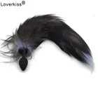 Силиконовая Анальная пробка, хвост, женский анальный фаллоимитатор, сексуальный лисий хвост, секс-шар, игры для взрослых, Анальная пробка, анальный хвост, Силиконовые анальные секс-игрушки