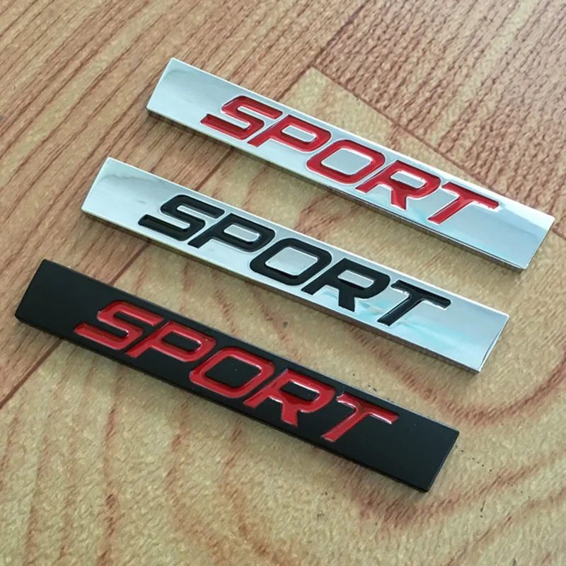 Пластиковая хромированная 3d наклейка с логотипом автомобиля Спортивная эмблема