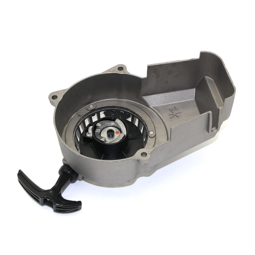 Серебристый 47cc 49cc алюминиевый мини мотовездеход с отдачей стартер внедорожный