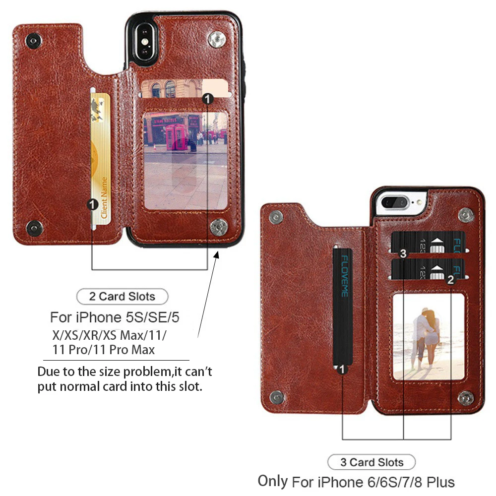 KISSCASE чехлы бумажники для iPhone 12 11 Pro Max 6S 6 7 8 Plus XS Mini Shell Ретро Флип кожаный чехол