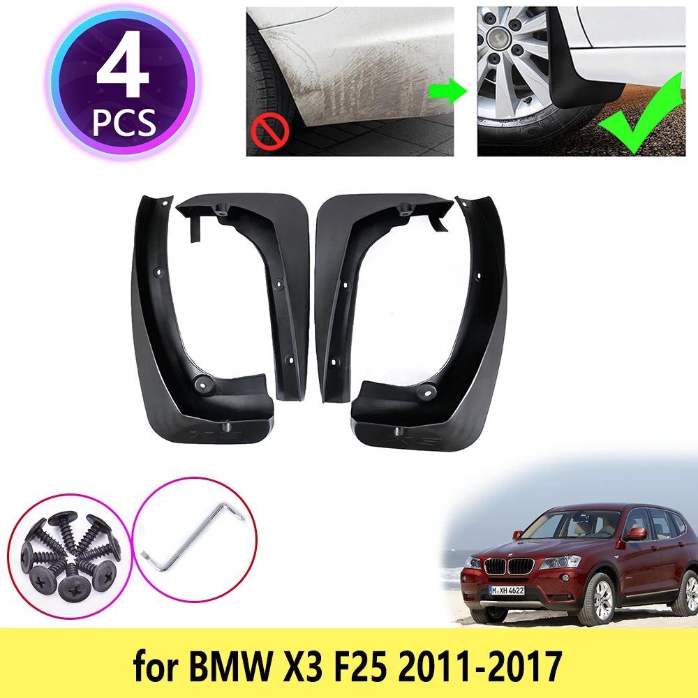 Для BMW X3 F25 2011 2012 2013 2014 2015 2016 2017 брызговики крыло передние Брызговики Автомобильные