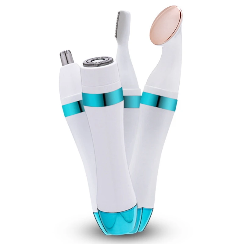 

4 in 1 Face Facial Body Hair Removal Lady Shaver Epilator Female Shaving Machine Electric Trimmer Bikini Depilatory