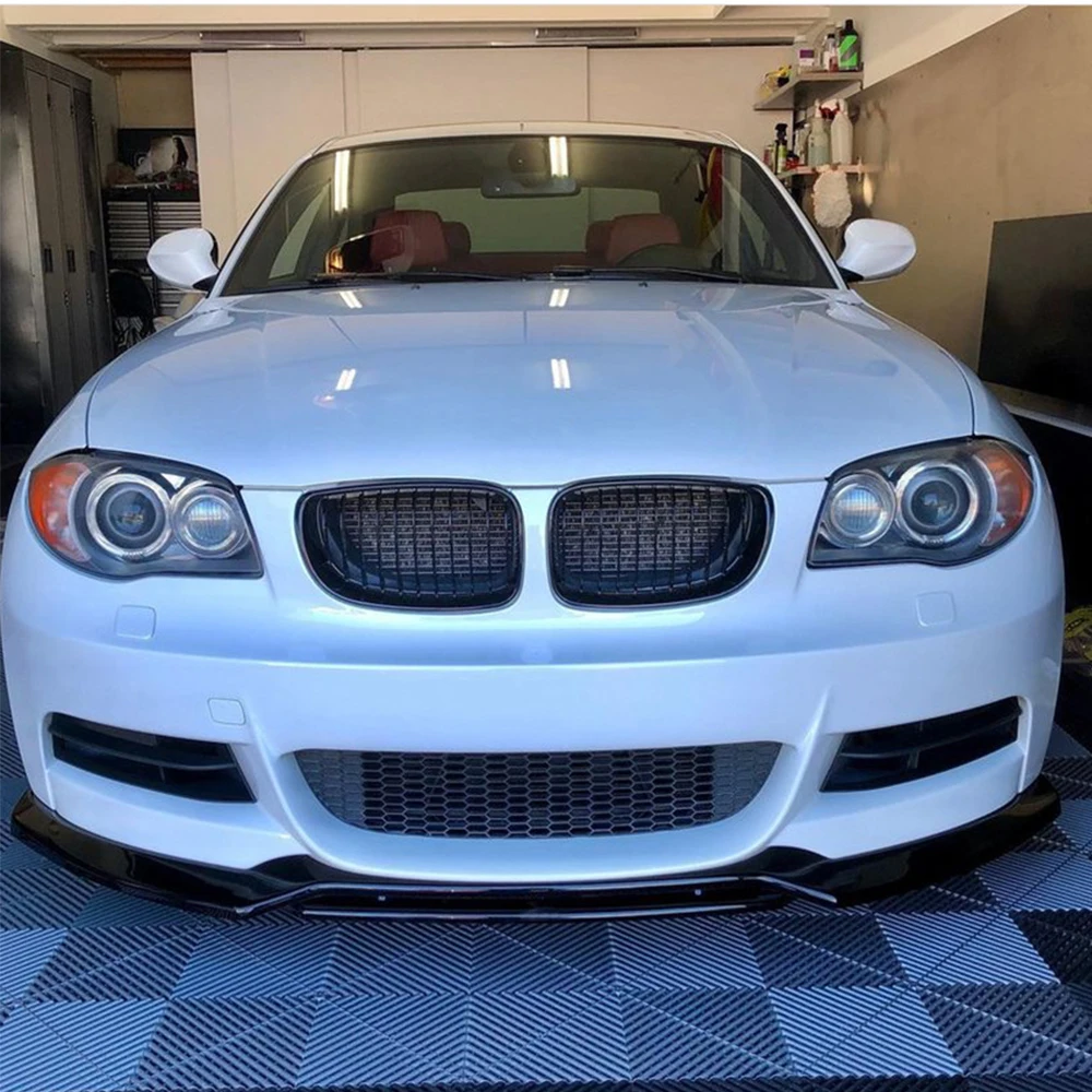 

Для BMW 1 серия E82 E88 2007-2010 135i блеск черный Передний спойлер бампер губа Нижняя защитная пластина сплиттер Корпус лезвие Lippe