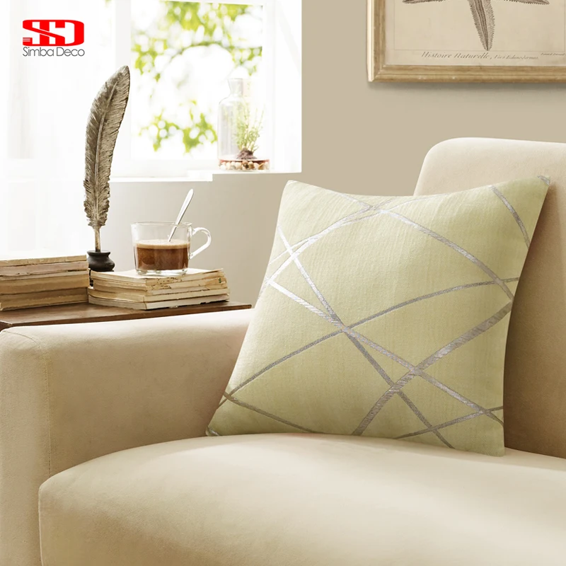 

2 Packs of Sofa Cushions Cover Geometric Jacquard Cushions Home Decor Throw Pillow Csase 45*45cm/50*50cm Decorative
