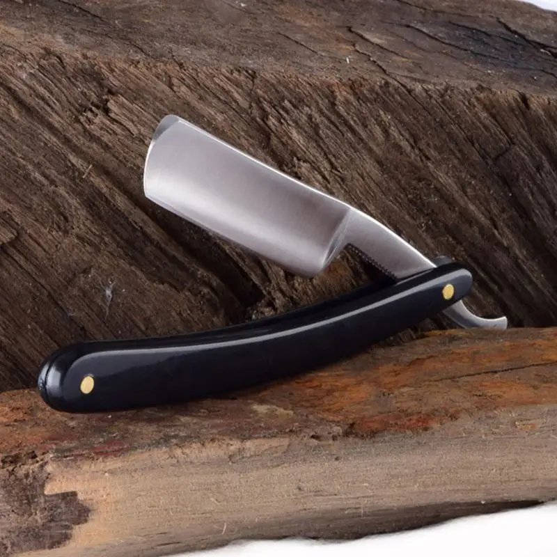 

Retro Manual Shaving Razor Straight Thin Edge Sharp Folding Knife Barber Shaver