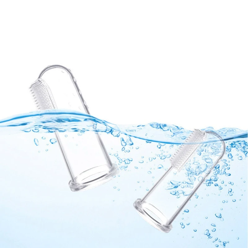 

Baby Thumb Cover Toothbrush Food Grade Silicone Finger Toothbrush for Kids Tongue Coating Cleaning Brush Infant Dental Care