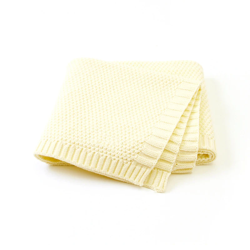 

Baby Blanket Knitted Newborn Swaddle Wrap Blankets Super Soft Toddler Infant Bedding Quilt for Bed Sofa Basket Stroller Blankets