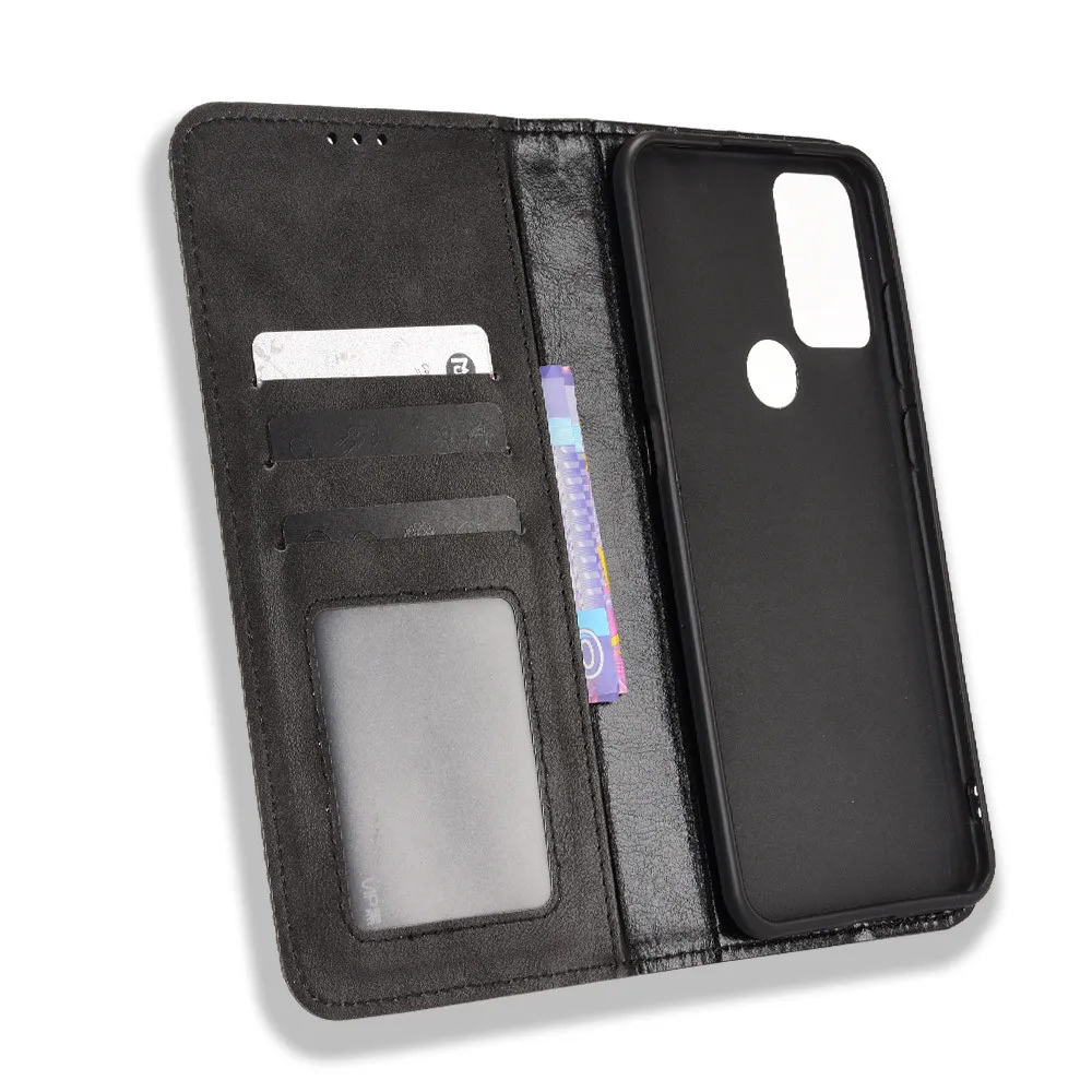 For TCL 20B Case Luxury Flip PU Leather Wallet Magnetic Adsorption 20 B TCL20B Phone Bags