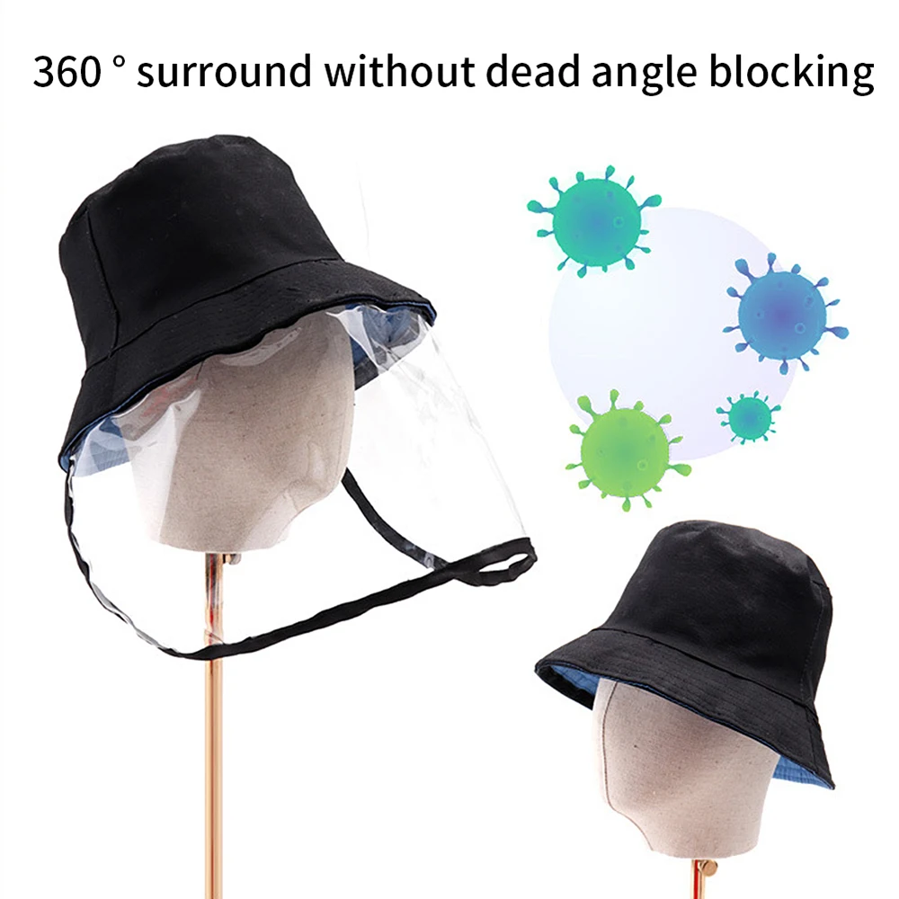 Защитная Пылезащитная Кепка с прозрачной уход за кожей лица Щит чехол Для мужчин