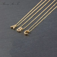 initial necklace monogram necklace letter necklace stainless steel jewelry fine necklace bridesmaid gift uppercase