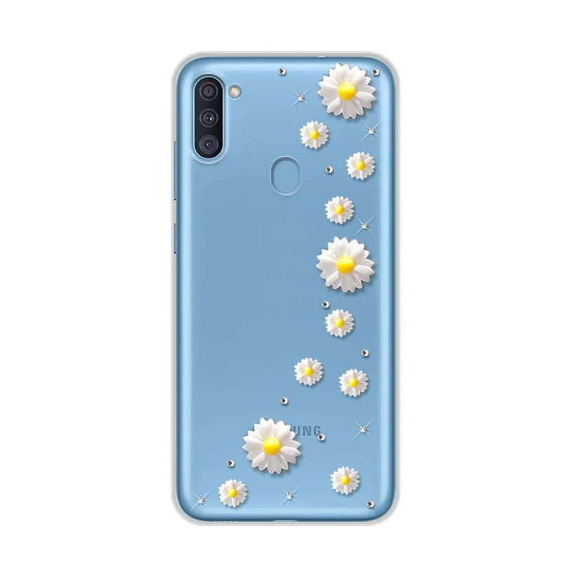 Чехол для Samsung A11 6 4 дюйма Прозрачный Силиконовый ТПУ чехол на заднюю панель