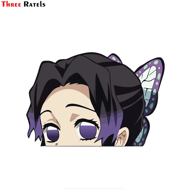 3d Аниме наклейка Three Ratels FC76 рассекающий демонов шинобу Кочо глайкинг на