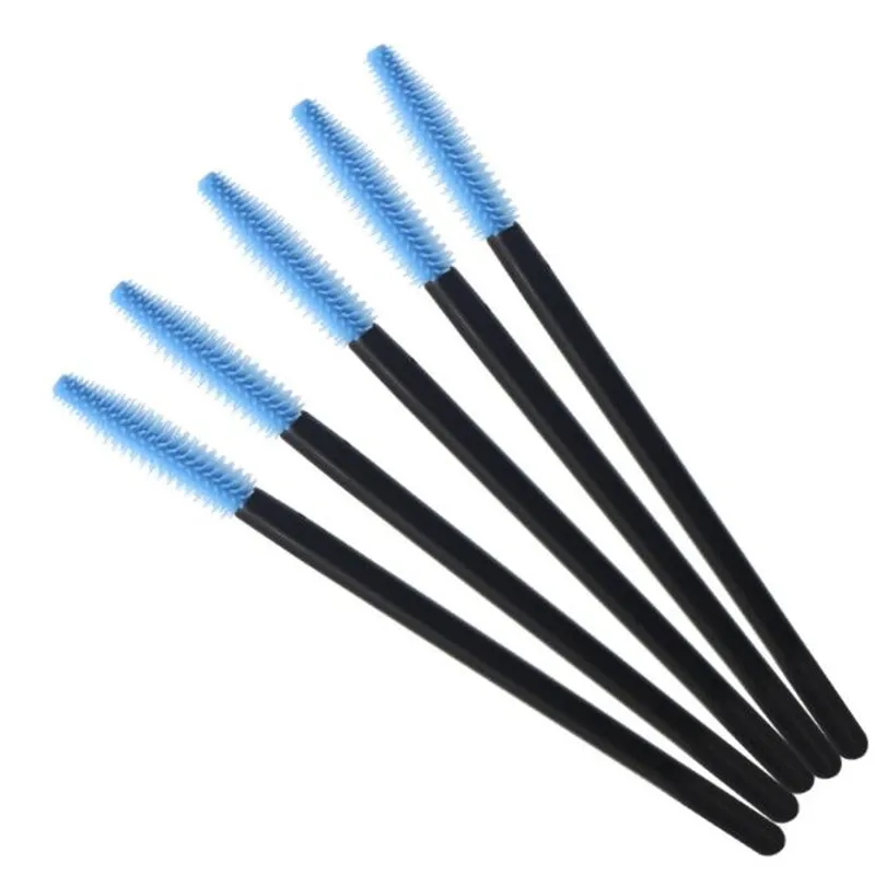 black light blue Упаковка из 1000 одноразовая силиконовая ресница для туши, кисти для туши, палочки, аппликатор, кисточка для бровей, набор инструментов - Handle Color: black light blue