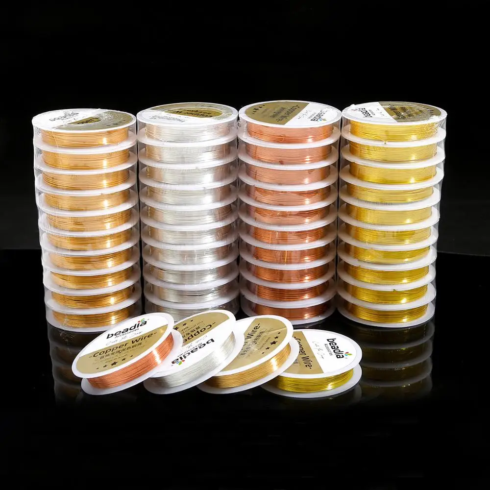 1.5-15M jewelry wire 0.3/0.4/0.5/0.6/0.8/1MM Copper shaping beading string DIY handcraft stringmaterial accessories | Украшения и