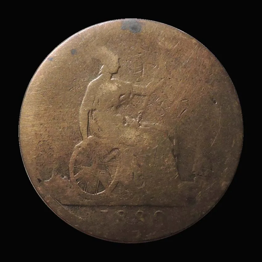 UK Great British 1 Pence Coins 1889 Youth Victoria Edition Europe 100% Original Coin Old 31mm | Дом и сад