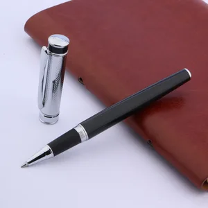 Роскошная Высококачественная брендовая 576 черная лакированная Серебряная сетчатая искусственная Канцелярия офисные принадлежности шариковая ручка