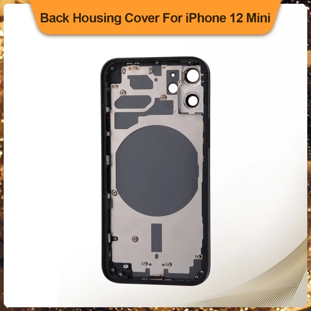 

Housing Cover For iPhone 12 12 Pro 12 Pro Max 12 Mini Back Cover Rear Door Chassis Middle Frame Glass For EU Version No CE