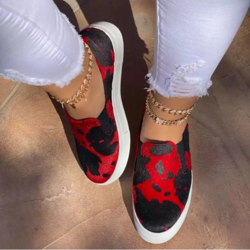 

2021Summer New Women Printing LeisureComfortable Flat Heel Thick Soled Leisure Lefu Fashion Versatile Hot WomenShoes ZQ0349