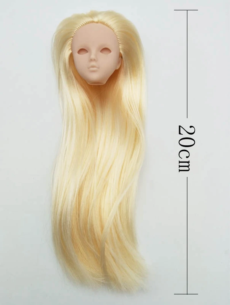 Мягкая пластиковая голова для макияжа для куклы 11.5" Dollhouse 1/6 BJD Practicing Without Eye Kids Toy on