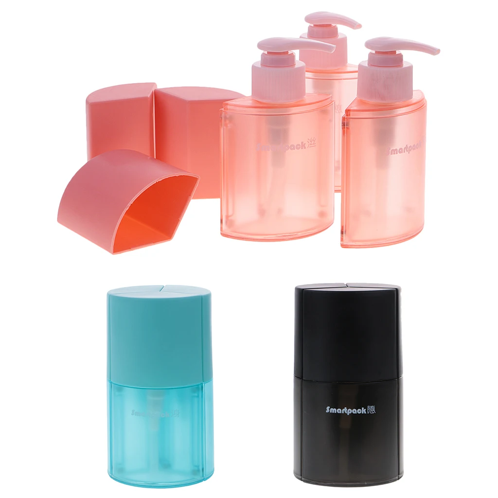 

Durable Refillable Travel Bottles Makeup Case Container Cylinder 3 In 1