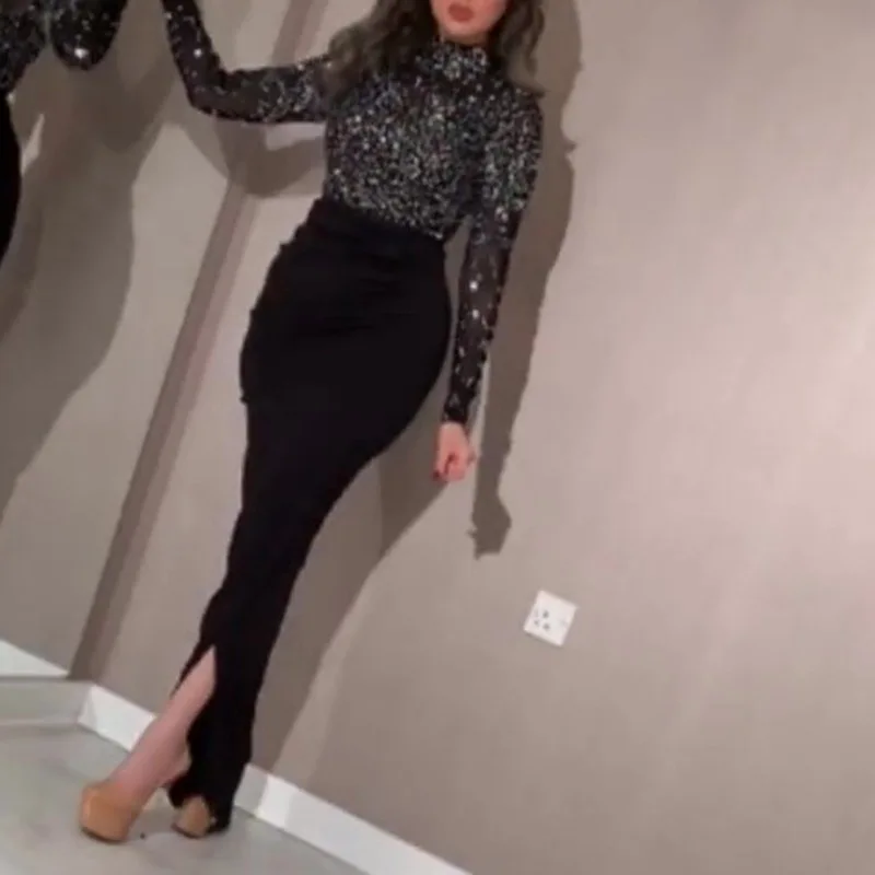 

2020 new cross border foreign trade e-commerce women's independent station sexy gold bag hip Dance Dress NEW