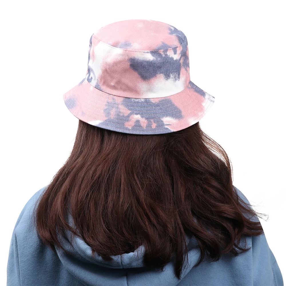 

Fashion Unisex Double-Sided Bucket Hat Foldable Rainbow Color Fisherman Cap Sun Hat Outdoor Sunscreen Cap Casual Accessories