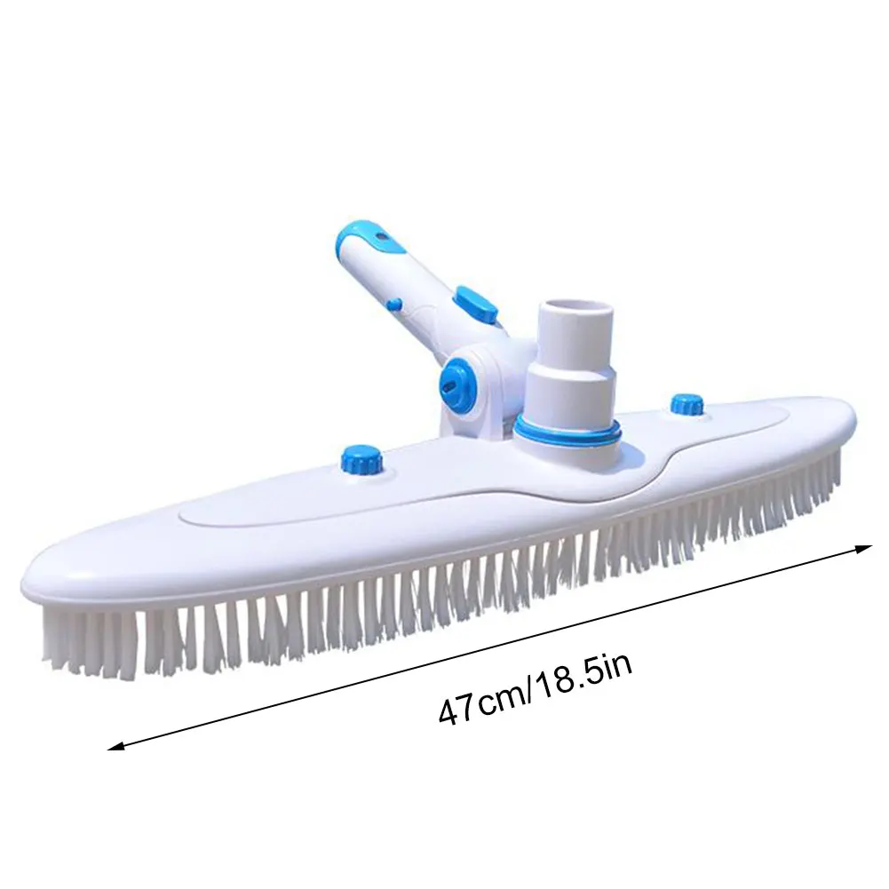 

Swimming Pool Wall Floor Brush Hot Tub SPA Suction Vacuum Head Cleaning Brushes Adjustable Handle Algae Scrubber Cleaner Tool