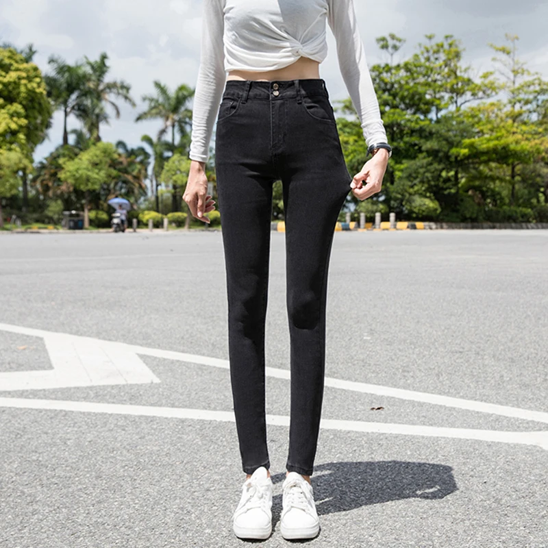 

Women's summer stretch jeans 2021 new fashion, women leggings, women's large jeans, women's ultra-high stretch jeans, slim jeans