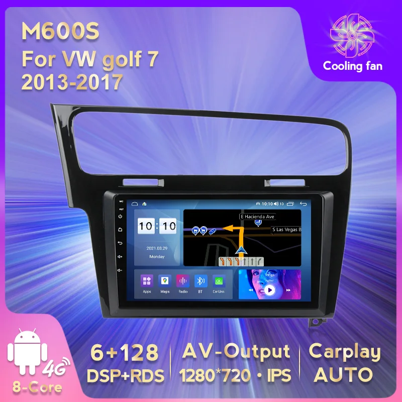 

6 + 128 г 8core мультимедийный видео автомобиль радио для VW Volkswagen Golf 7 VII 2013-2017 GPS навигация 2 Din RDS DSP Carplay Авто WI-FI 4G