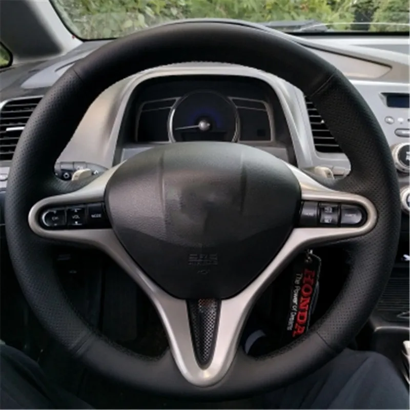 DIY по индивидуальному заказу плетение Крышка для автомобиля рулевое колесо Honda