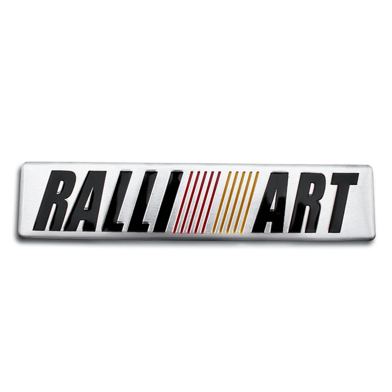 

Car Styling 3D Aluminum Stickers RALLI ART Emblem Badge Decals Auto Decoration For Mitsubishi asx lancer pajero 4 outlander 3 xl