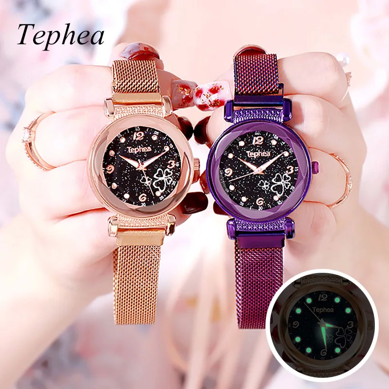 Роскошные 2019 Для женщин Серебряные часы Мода Повседневное с украшением в виде