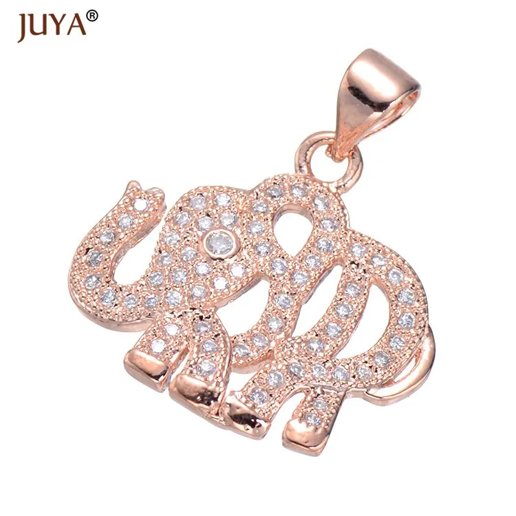 rose gold Juya 8 стилей модный Слон/замок и ключ/детская ножка/лук/Кот/клубника/доллар-кошелек/Подвески в виде рыбьей кости для изготовления ювелирных изделий - Окраска металла: rose gold