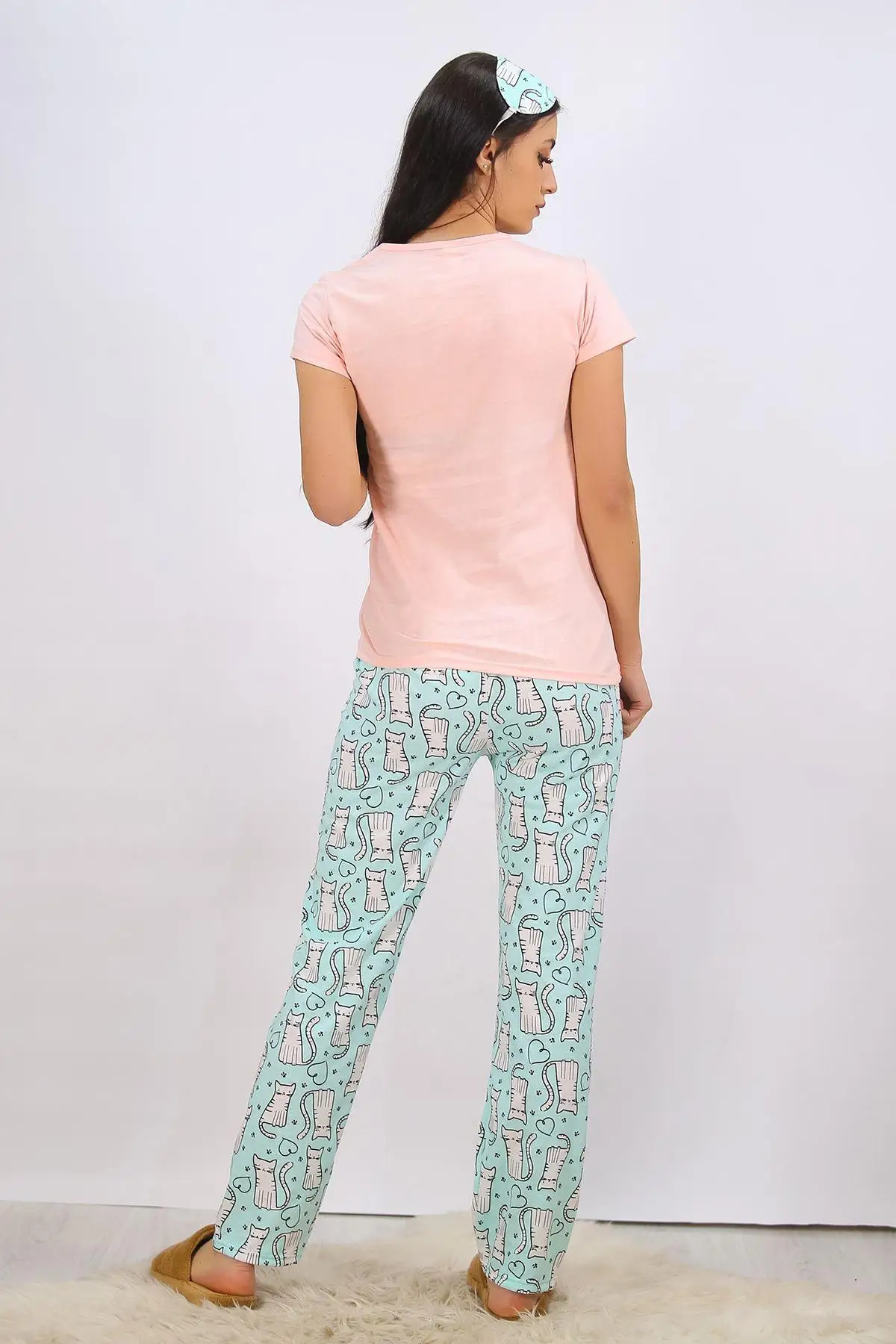

Printed Pajamas set Salmon