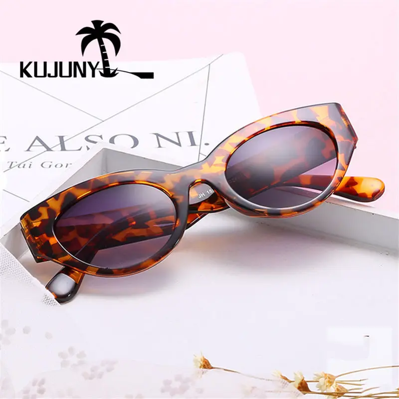 Солнцезащитные очки KUJUNY кошачий глаз для мужчин и женщин брендовые дизайнерские