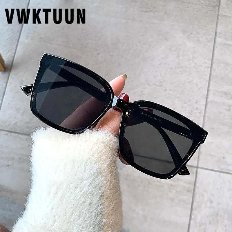 

VWKTUUN Square Sunglasses Women Mens Glasses Womens Driving Driver Shades UV400 Black Sun Glasses For Women Outdoor Eyewear