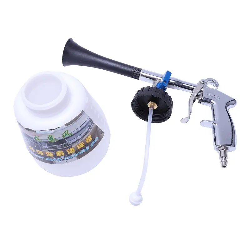 

Air pulse device Tornado pneumatic dust gun car interior cleaning gun portable air gun (US interface) with brush head