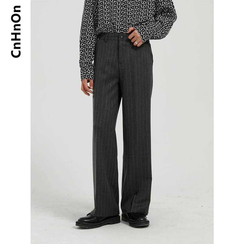 

Spring new products Korean style straight loose loose wild striped casual trousers men M8-AM-1508