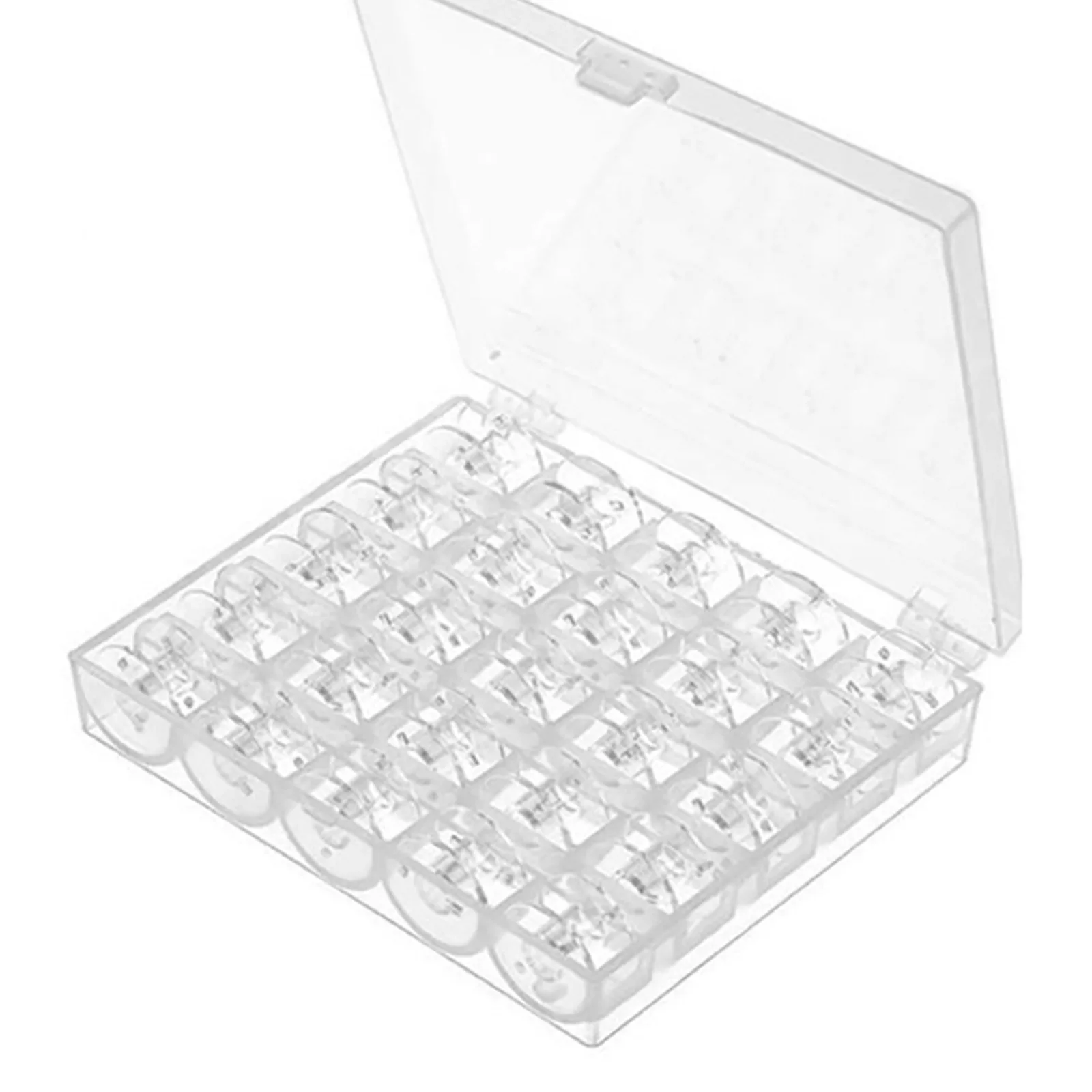 Прозрачный нити катушки Пластик бобины для швейных машин с резьбой швейные