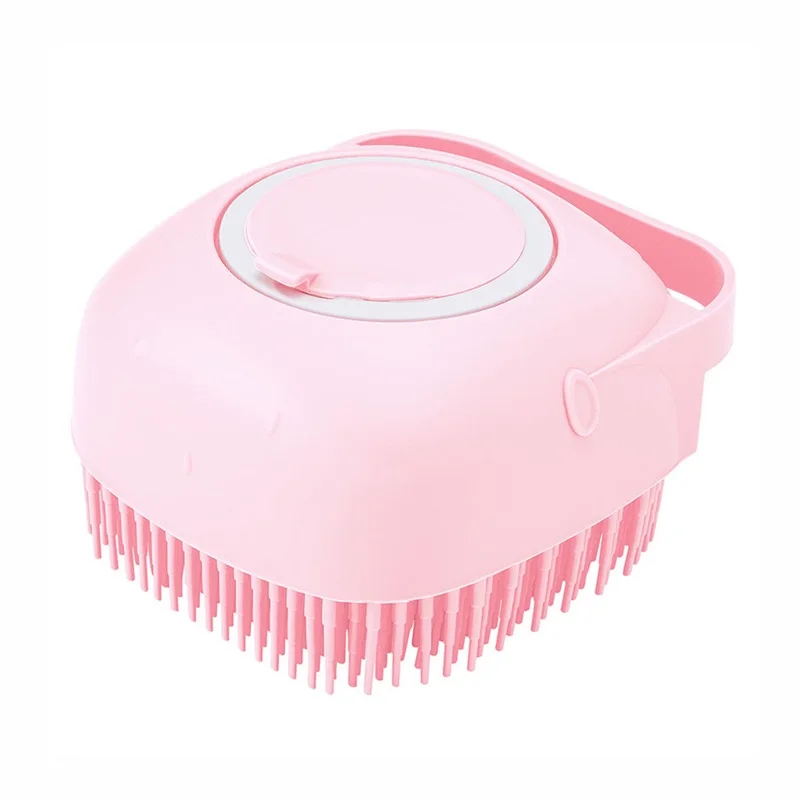 

Pet Dog Massager Brush Shampoo Dispenser Cat Massage Comb Silicone For Bathing Short Hair Cleaning Tools Soft Cepillo Para Perro