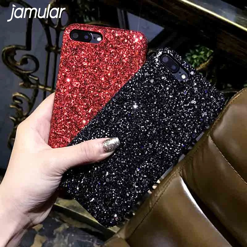 Роскошный блестящий чехол для телефона JAMULAR, чехол для телефона iPhone X 11 Pro 8 7 6 XS MAX XR, цветная задняя крышка, Жесткий Чехол
