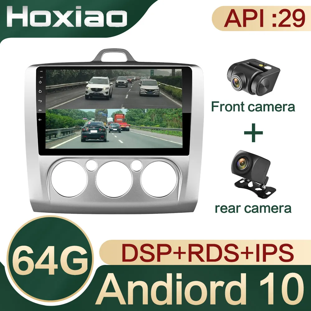 Автомобильный радиоплеер Android 10 для ford focus EXI MT 2 3 Mk2 2004 2005 2006 2007 2008 2009 -2011 2Din GPS RDS DSP