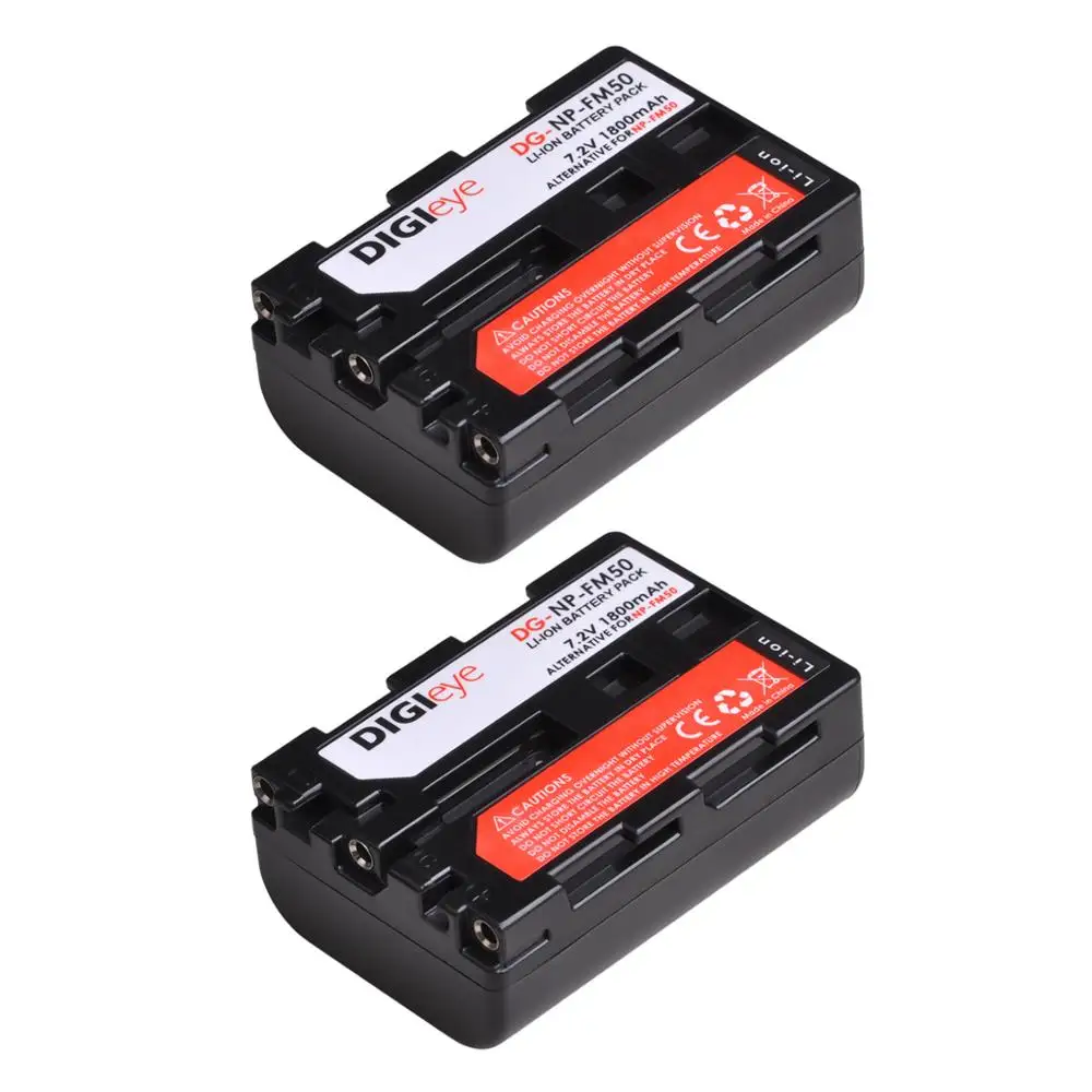 

1800mAh NP-FM50 NPFM50 NP-FM55H Batteries for Sony NP-FM30 NP-FM51 NP-QM50 NP-FM55H DSLR-A100 HDR-HC1 DCR-TRV280