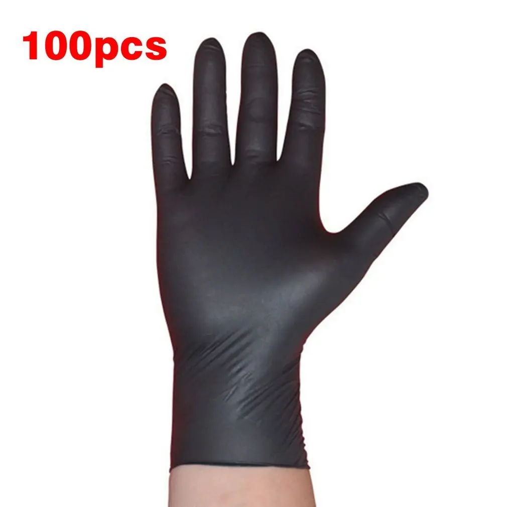 

100 Pcs Disposable Nitrile Gloves Work Glove Food Prep Cooking Gloves / Kitchen Food Waterproof Service Cleaning Gloves