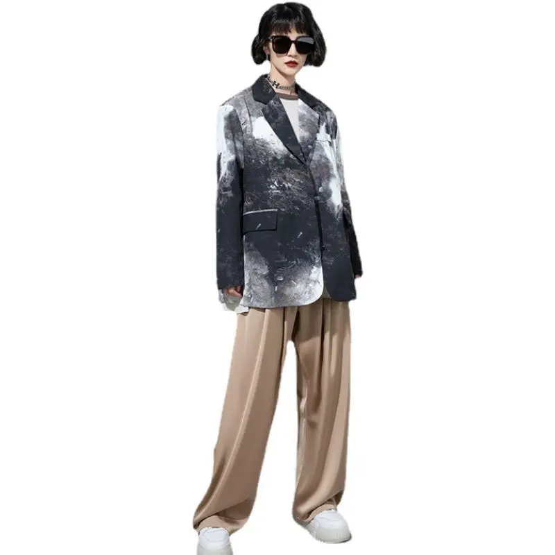 Женский блейзер EleeMee весна-осень 2022 повседневное женское пальто модная крутая