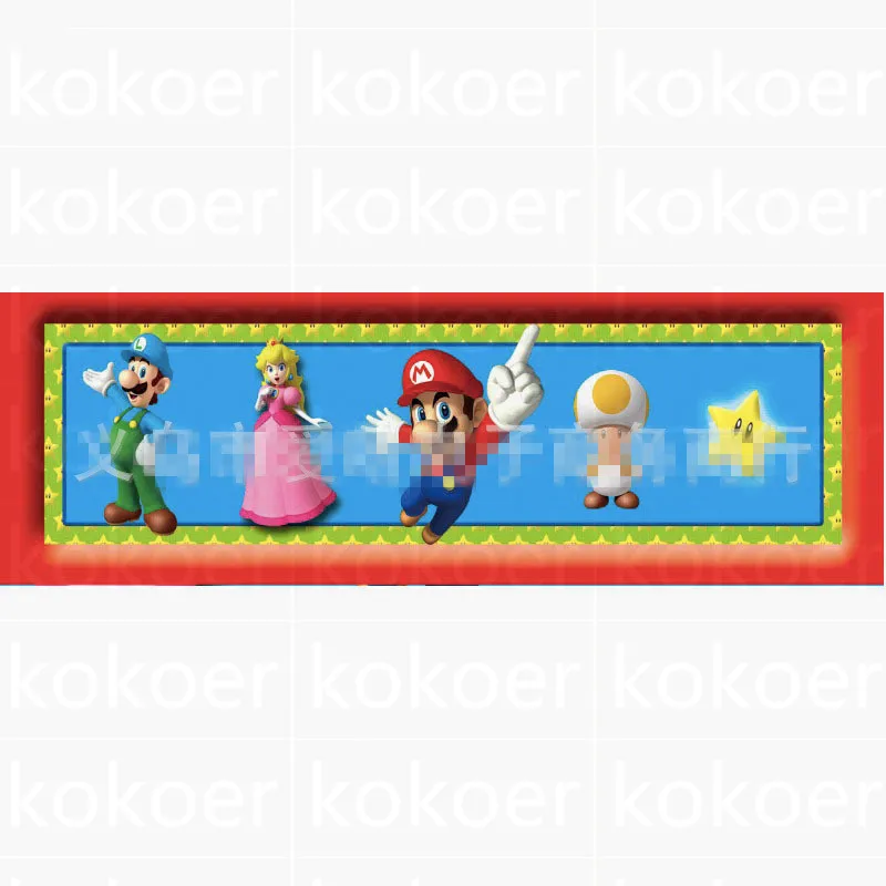 Mario Bros складные pinata Mario Bros вечерние украшения для игры Забавные товары для дня рождения Супер Марио пината - Цвет: bottle sticker 6PCS