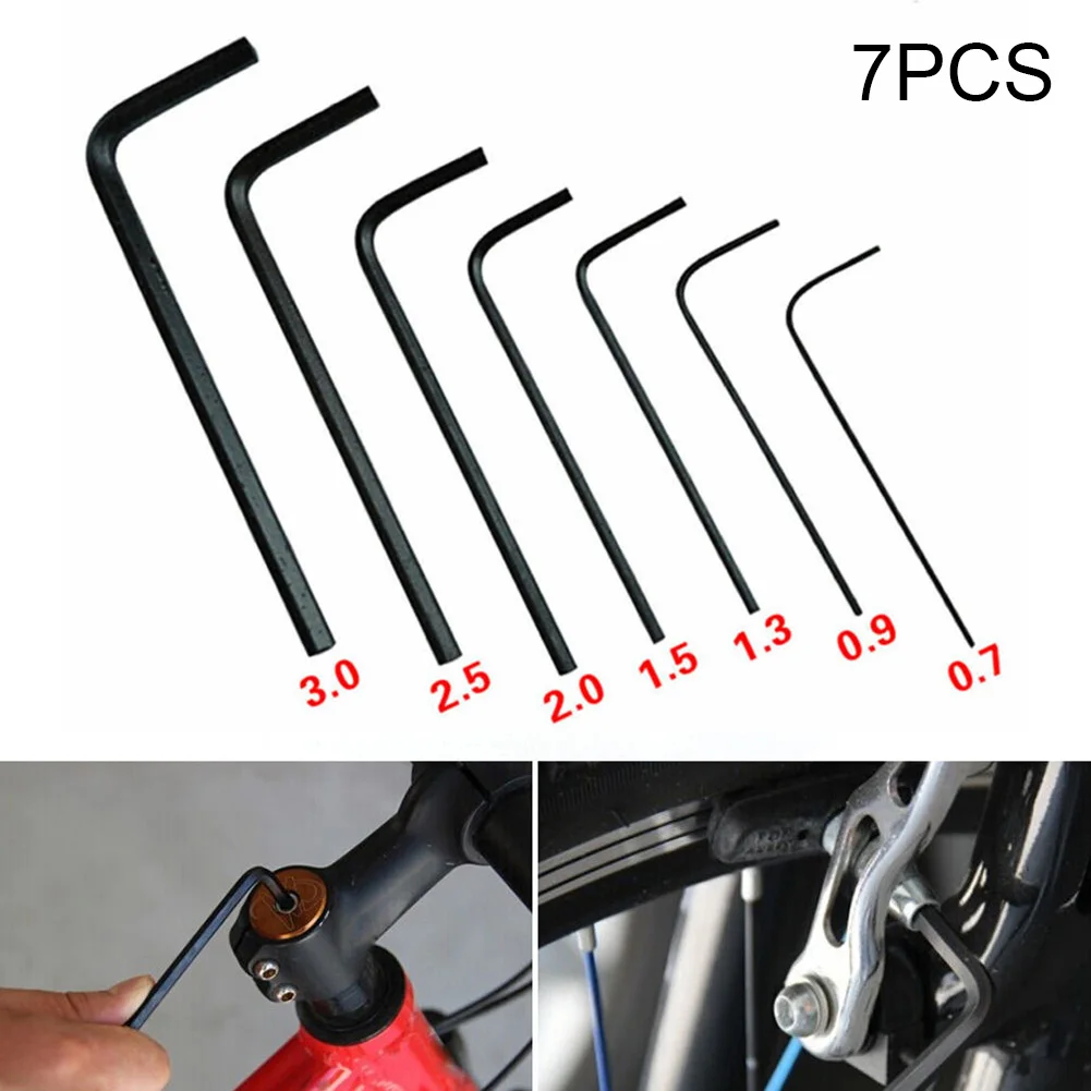 

7Pcs Allen Wrench Metric Wrench Inch Wrench L Wrench Size Allen Key Short Arm Tool Set Easy To Carry In The Pocket