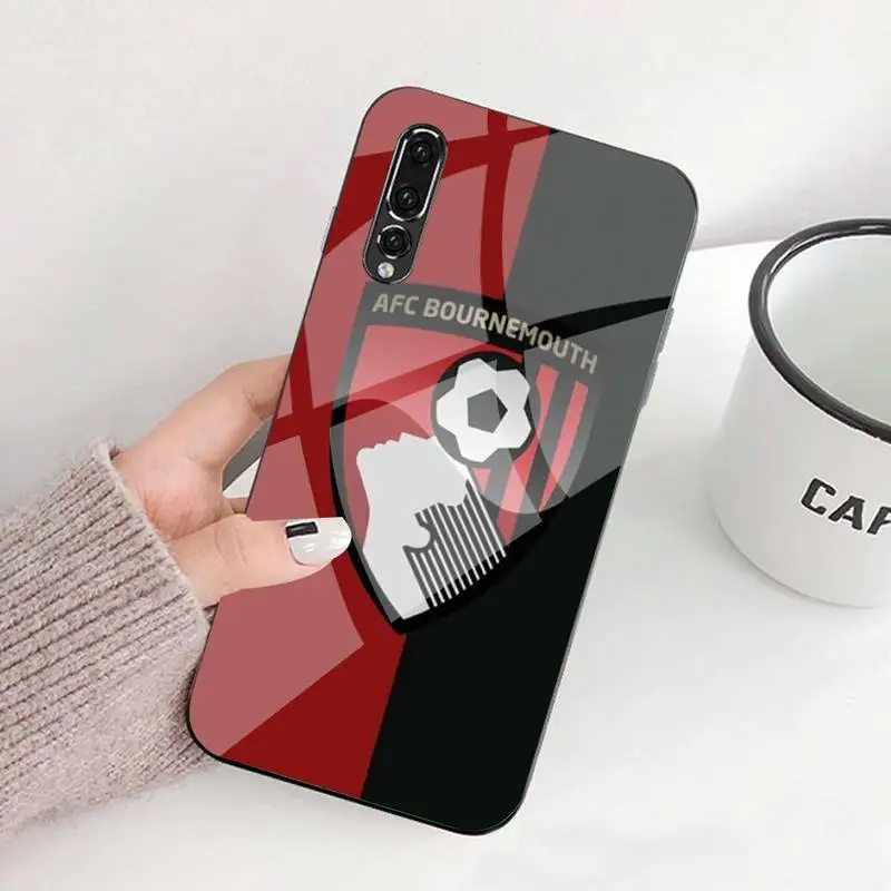 

0 Bournemouth Club Logo Phone Case Tempered Glass For Huawei P20 30 40 Pro Mate 20x 30 40 Pro Nova6 7 Honor 9X 10