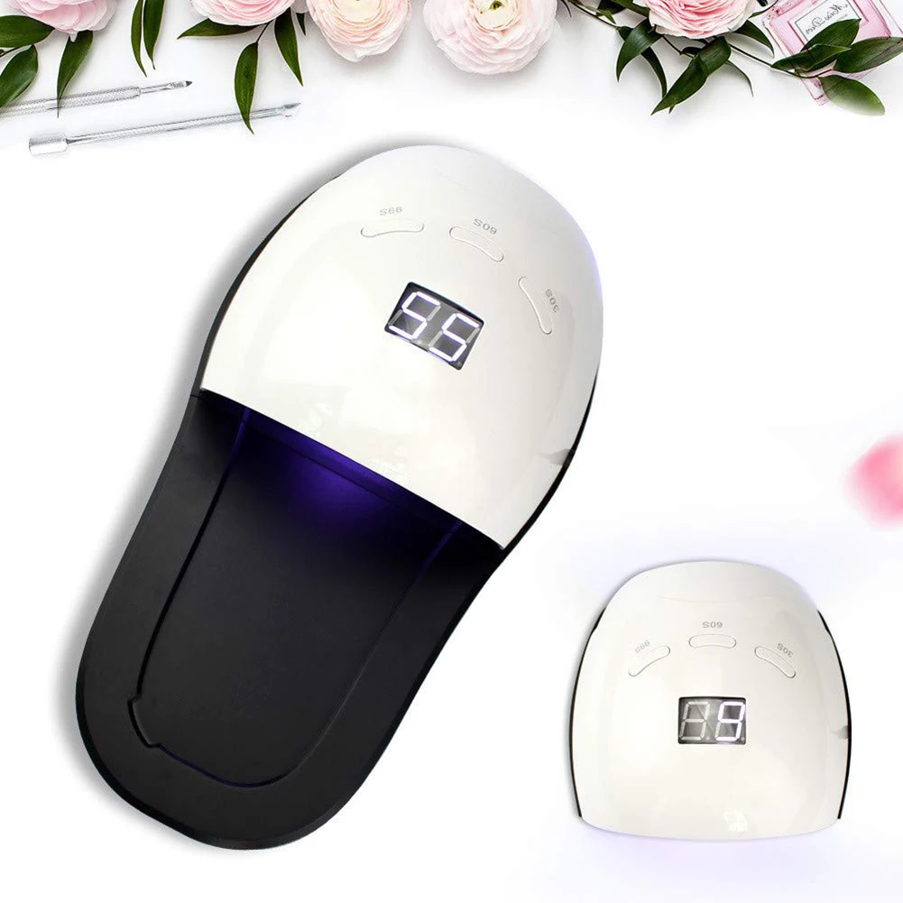 48W UV LED Lamp Nail Dryer For Hand Foot Gel Polish Curing Drying Fingernail Toenail Led Manicure Art Tool | Красота и здоровье