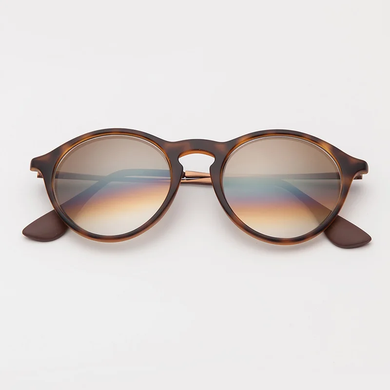 4243 Круглые Солнцезащитные очки для мужчин и женщин зеркальные линзы нейлоновая